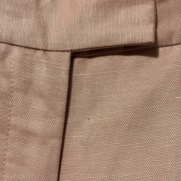 Frank And Oak High Waist Ankle Linen Blend Pant Cuffs - Picture 8 of 10